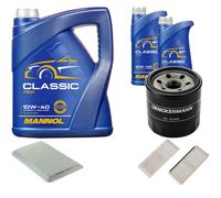 DENCKERMANN Controllo Set MANNOL Classic 10W-40 7L Per Mazda 2 1.3
