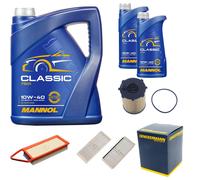 DENCKERMANN Controllo Set MANNOL Classic 10W-40 7L Per Mazda 2 1.4 MZR-CD