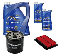 DENCKERMANN Controllo Set MANNOL Classic 10W-40 7L Per Mazda MX-5 II 1.6 16V