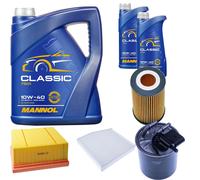 DENCKERMANN Controllo Set MANNOL Classic 10W-40 7L Per Mercedes B-Klasse CLA