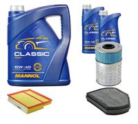 DENCKERMANN Controllo Set MANNOL Classic 10W-40 7L Per Mercedes-Benz C-Class