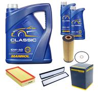 DENCKERMANN Controllo Set MANNOL Classic 10W-40 7L Per Mercedes-Benz E-Klasse