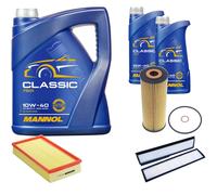 DENCKERMANN Controllo Set MANNOL Classic 10W-40 7L Per Mercedes-Benz E-Klasse