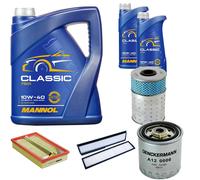 DENCKERMANN Controllo Set MANNOL Classic 10W-40 7L Per Mercedes-Benz E-Klasse