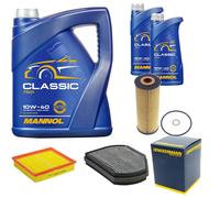 DENCKERMANN Controllo Set MANNOL Classic 10W-40 7L Per Mercedes-Benz SLK 230