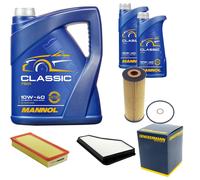 DENCKERMANN Controllo Set MANNOL Classic 10W-40 7L Per Mercedes S-Klasse 300