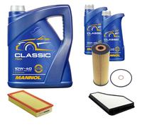 DENCKERMANN Controllo Set MANNOL Classic 10W-40 7L Per Mercedes S-Klasse 300