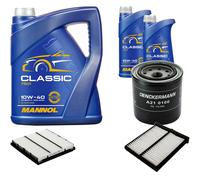 DENCKERMANN Controllo Set MANNOL Classic 10W-40 7L Per Mitsubishi Pajero