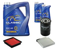 DENCKERMANN Controllo Set MANNOL Classic 10W-40 7L Per Nissan Note 1.4 Micra