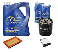 DENCKERMANN Controllo Set MANNOL Classic 10W-40 7L Per Nissan Tiida 1.6