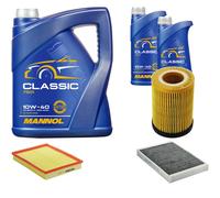 DENCKERMANN Controllo Set MANNOL Classic 10W-40 7L Per Opel Astra G CC 1.2