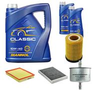 DENCKERMANN Controllo Set MANNOL Classic 10W-40 7L Per Opel Astra G CC 1.2
