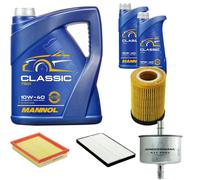 DENCKERMANN Controllo Set MANNOL Classic 10W-40 7L Per Opel Corsa B 1.0I 12V