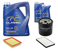 DENCKERMANN Controllo Set MANNOL Classic 10W-40 7L Per Opel Corsa B 1.4i