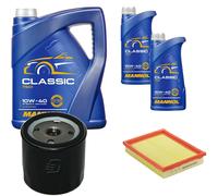 DENCKERMANN Controllo Set MANNOL Classic 10W-40 7L Per Opel Corsa B 1.4i