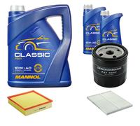 DENCKERMANN Controllo Set MANNOL Classic 10W-40 7L Per Opel Omega B 2.2 16V