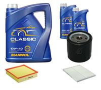 DENCKERMANN Controllo Set MANNOL Classic 10W-40 7L Per Opel Omega B 2.2 16V