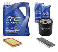 DENCKERMANN Controllo Set MANNOL Classic 10W-40 7L Per Opel Vectra B 1.6i