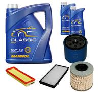DENCKERMANN Controllo Set MANNOL Classic 10W-40 7L Per Opel Vivaro Kasten