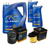 DENCKERMANN Controllo Set MANNOL Classic 10W-40 7L Per Peugeot 106 II 1.0i
