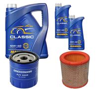 DENCKERMANN Controllo Set MANNOL Classic 10W-40 7L Per Peugeot 106 II 1.1I