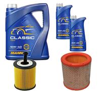 DENCKERMANN Controllo Set MANNOL Classic 10W-40 7L Per Peugeot 106 II 1.1I