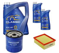 DENCKERMANN Controllo Set MANNOL Classic 10W-40 7L Per Peugeot 206 1.4I