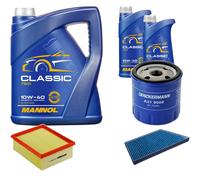 DENCKERMANN Controllo Set MANNOL Classic 10W-40 7L Per Peugeot 206 1.4I