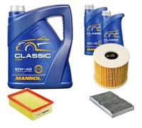 DENCKERMANN Controllo Set MANNOL Classic 10W-40 7L Per Peugeot 307 1.6 16V