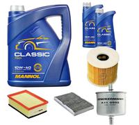 DENCKERMANN Controllo Set MANNOL Classic 10W-40 7L Per Peugeot 307 1.6 16V