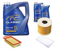 Denckermann Controllo Set mannol Classic 10W-40 7L per Peugeot 407 Neri