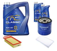 DENCKERMANN Controllo Set MANNOL Classic 10W-40 7L Per Peugeot 407 SW 2.0