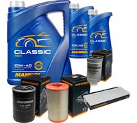 DENCKERMANN Controllo Set MANNOL Classic 10W-40 7L Per Peugeot Boxer Kasten
