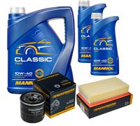DENCKERMANN Controllo Set MANNOL Classic 10W-40 7L Per Renault Clio III 2.0