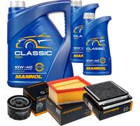 DENCKERMANN Controllo Set MANNOL Classic 10W-40 7L Per Renault Espace III