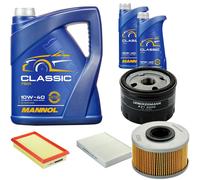 DENCKERMANN Controllo Set MANNOL Classic 10W-40 7L Per Renault Kangoo D 65