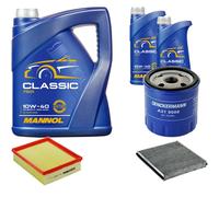 DENCKERMANN Controllo Set MANNOL Classic 10W-40 7L Per Renault Laguna II
