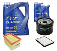 DENCKERMANN Controllo Set MANNOL Classic 10W-40 7L Per Renault Megane I 1.6