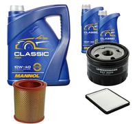 DENCKERMANN Controllo Set MANNOL Classic 10W-40 7L Per Renault Megane I 1.6I
