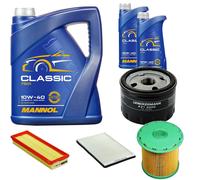 DENCKERMANN Controllo Set MANNOL Classic 10W-40 7L Per Renault Megane I 1.9