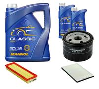 DENCKERMANN Controllo Set MANNOL Classic 10W-40 7L Per Renault Megane I 1.9