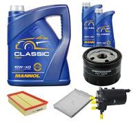 DENCKERMANN Controllo Set MANNOL Classic 10W-40 7L Per Renault Megane II