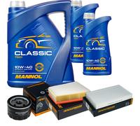 DENCKERMANN Controllo Set MANNOL Classic 10W-40 7L Per Renault Megane III