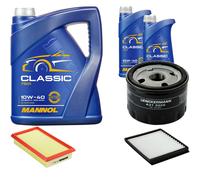 DENCKERMANN Controllo Set MANNOL Classic 10W-40 7L Per Renault Megane Scenic