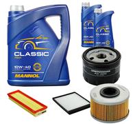 DENCKERMANN Controllo Set MANNOL Classic 10W-40 7L Per Renault Megane Scenic