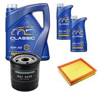 DENCKERMANN Controllo Set MANNOL Classic 10W-40 7L Per Rover 75 1.8 MG