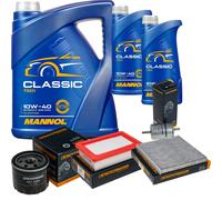 DENCKERMANN Controllo Set MANNOL Classic 10W-40 7L Per Smart Fortwo Coupe