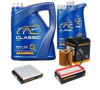 DENCKERMANN Controllo Set MANNOL Classic 10W-40 7L Per Smart Fortwo Coupe