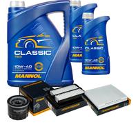 DENCKERMANN Controllo Set MANNOL Classic 10W-40 7L Per Suzuki Swift V 1.0