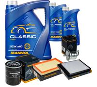 DENCKERMANN Controllo set MANNOL Classic 10W-40 7L per Vagone Di Suzuki R + 1.3